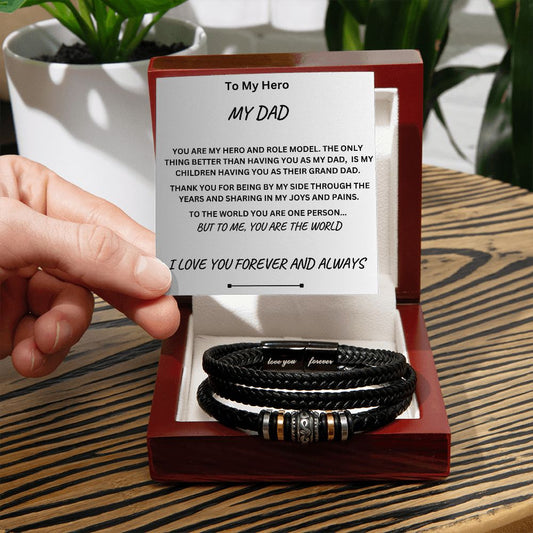 DAD LOVE YOU ALWAYS BRACELET