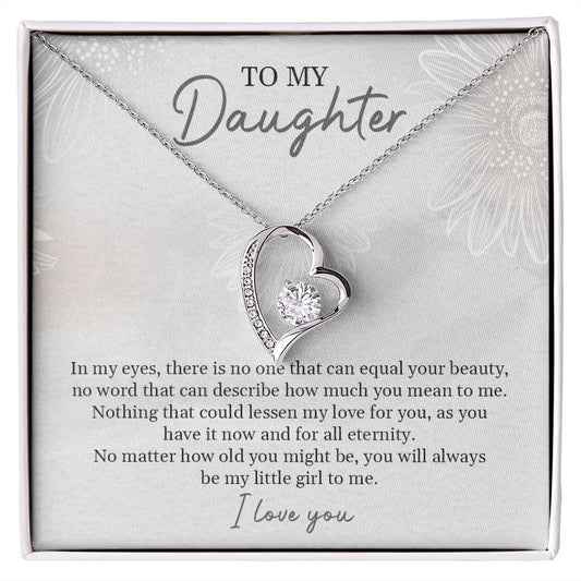 To My Daughter | I Love You - Forever Love Necklace